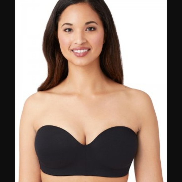 Wacoal Size 34DDD Black Bra Staying Power Wire Free Strapless 854372 NWOT - Picture 9 of 9